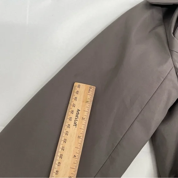 Aritzia Wilfred Trench Coat Women’s L Lined Button Up Belted Front Pockets - Picture 13 of 14